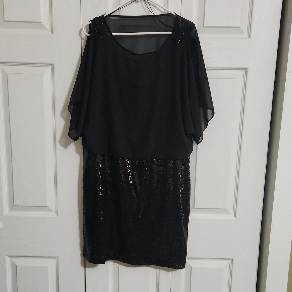 Scarlett Nite Black Mini Dress Elegant Chic Design